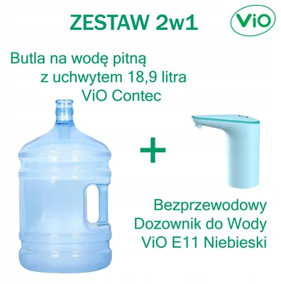 Zdjęcie produktu dla Butla z Uchwytem 18,9 L ViO Contec + Dozownik Do Wody ViO E11 (ZESTAW 2w1)