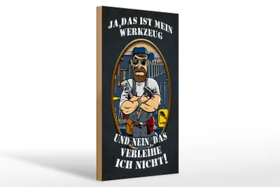 Produktbild von Holzschild Spruch 20x30cm Ja das ist mein Werkzeug und