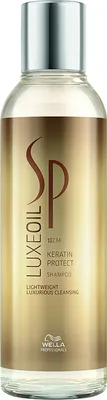 A product shot of a bottle of Wella Professionals SP Luxe Oil Keratin Protect Shampoo.