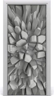 Produktbild von Tulup Türaufkleber 95x205 cm Dekorative Aufkleber Selbstklebend Wasserdichte Tapete Abnehmbar Schlafzimmer Wohnzimmer Wohnkultur - 3D-Abstraktion