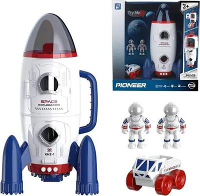 Immagine prodotto di Grande razzo spaziale w/dw+2kosm+veicolo 009640 57432