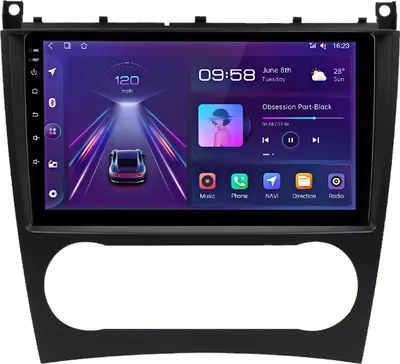 Obrázok produktu pre Für Mercedes Benz C-Klasse W203 Android12 8Kern play NAVI GPS Autoradio DAB+ RDS SWC BT WIFI 12+256G android auto