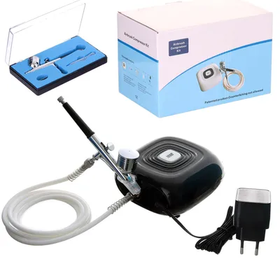 Produktbild von Auto-Stop-Kompressor-Airbrush-Set Für Kosmetik, Modellbau