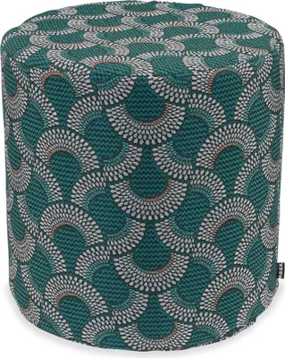 Produktbild von H.O.C.K. Zima Hocker rund Pouf ø45x45cm petrol