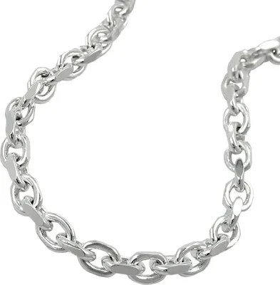 Produktbild von Kette 35mm Ankerkette 4x diamantiert Silber 925 50cm silber 3,5mm