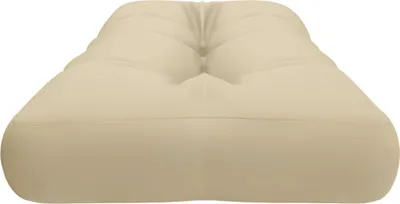 Produktbild von vidaXL Palettenkissen Beige 120x40x12 cm Stoff