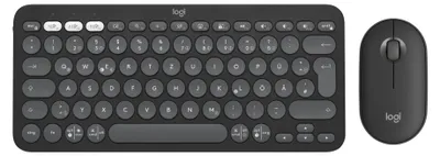 Produktbild von Logitech K380s Pebble 2 Combo Tastatur u. Maus-Set schwarz