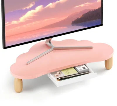 Produktbild von Omgoods – Monitorständer in Wolkenform mit Ablagefläche – Ergonomisch und multifunktional