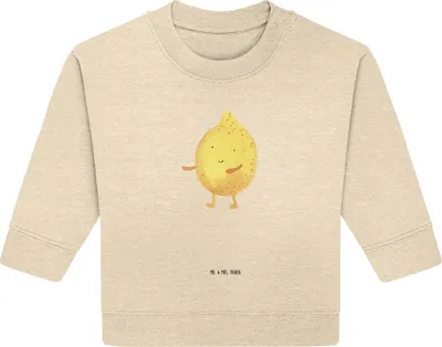 Produktbild von Mr. & Mrs. Panda Organic Baby Pullover Beste Freunde Zitrone 24. - 36. Monat - Natural Raw - Geschenk, Fehlende Keywords, Bullover, Lustige Sprüche