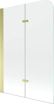 Produktbild von Mexen Felix Duschabtrennung 2-flügelig 80 x 140 cm, transparent, gold - 890-080-002-50-00