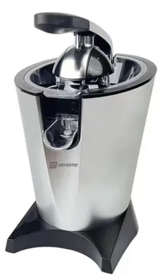 Elektrische Zitruspresse, Edelstahl, 2 Kegel, 160 W, schwarz/silber