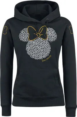 Produktbild von Mickey Mouse Kapuzenpullover Damen Minnie Maus - Love schwarz M