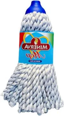 Immagine prodotto di Mop in morbido cotone bianco con manico lungo
