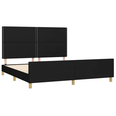Obrázek produktu pro vidaXL Rám postele bez matrace černý 160x200 cm látka