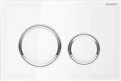 Obrázok produktu pre Geberit 115.884.SI.1, Splachovacia doska, Biela, Chróm, Geberit, 246 mm, 14 mm, 164 mm
