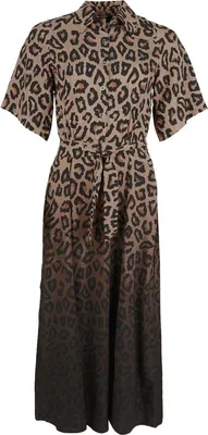 Produktbild von RED by EMP Damen mehrfarbiges langes Sommerkleid mit Animal-Print S