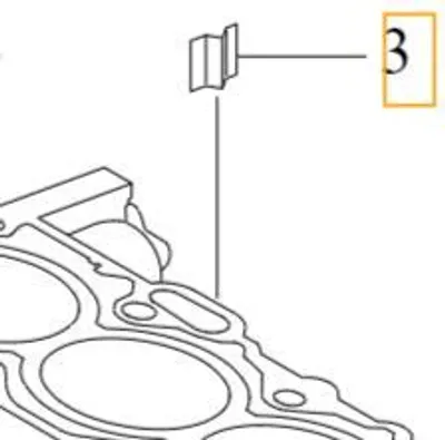 Immagine prodotto di Guida blocco motore originale VOLVO 2.0D 2.4D OE 8631501