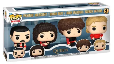Obrázek produktu pro Funko POP! Rocks: Sada čtyř vinylových figurek skupiny Queen, výška 9 cm – sbírková edice