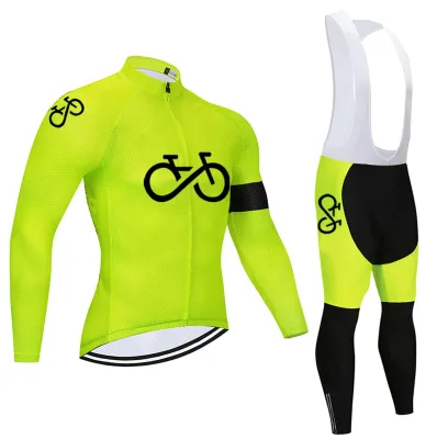 Productafbeelding van Thermisch Fietspak voor Heren met Lange Mouwen en 3D Padding