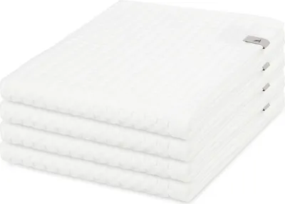 Produktbild von Möve Piquee 4 X Handtuch im Set Strukturierte Waffelpiquée-Oberfläche, Extra saugfähig und weich, Mit praktischem Kordelaufhänger 50 X 100cm
