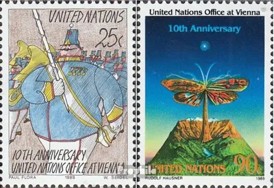 Produktbild von Briefmarken UNO - New York 1989 Mi 577-578 (kompl.Ausg.) FDC Wiener Büro