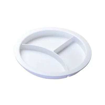 Produktbild von Geteilter Teller - Teller of portion - geteilte Esshilfe für Erwachsene (weiß)