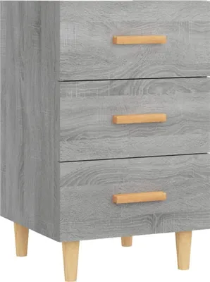 Produktbild von Nachttisch Grau Sonoma 40x40x66 cm Holzwerkstoff