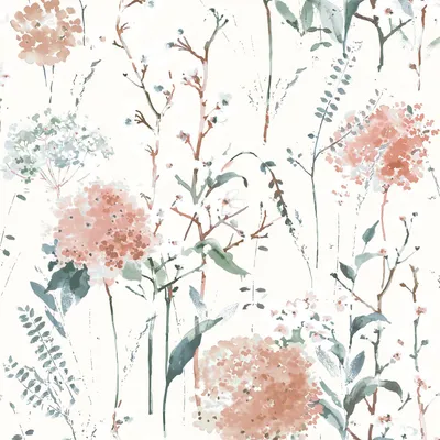 Produktbild von Laura Ashley Vliestapete Aquarell Blumen 1000x52cm