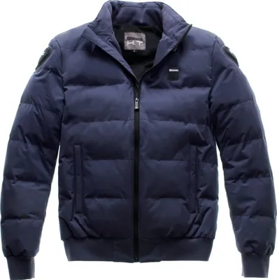 Produktbild von Blauer College Motorrad Textiljacke, blau, L