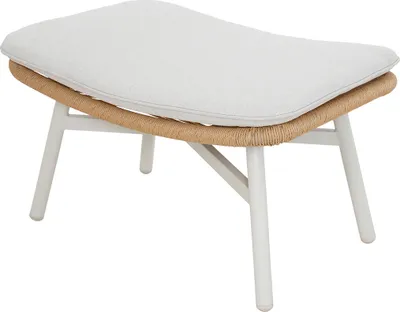 Produktbild von Bille Hocker mit Kissen beige, natur, grau.
