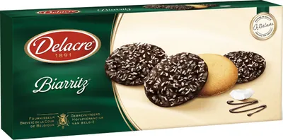 Produktbild von Delacre Biarritz Gebäckspezialität mit Schokolade und Kokos (125 Gramm)