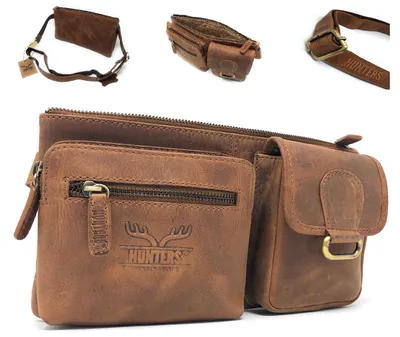 Produktbild von Bauchtasche Gürteltasche Brusttasche Messenger Bag Hüfttasche echt Leder