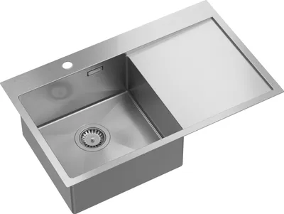 Produktbild von QUADRON Spülbecken 1-Becken Spüle | Größe: 78 x 48 x 20 cm | RUSSEL 111 | Küchenspüle Edelstahlspüle mit Siphon | Stahl Pvd
