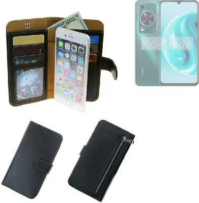 Produktbild von K-S-Trade Schutz Hülle kompatibel mit Huawei Enjoy 70 Pro Klapphülle Case Phone cover Slim Handytasche Handy Hülle schwarz aus Kunstleder (1 Stk)