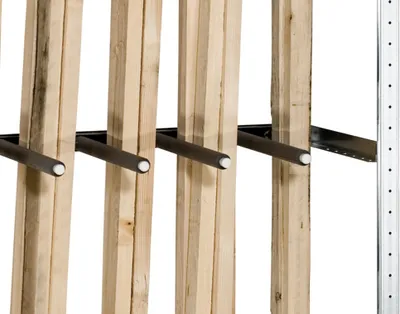 Produktbild von Schulte Langgutregal MULTIplus150 | Grundregal | HxBxT 200x100x50cm | 1 Fachboden | 5 Ablagefächer | 8 Unterteilungsrohren 40cm | Verzinkt