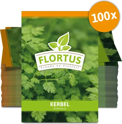 Produktbild von Kerbel (100 Tütchen) | Kerbelsamen von FLORTUS