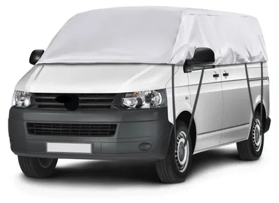 Obrázok produktu pre Ochranný obal na auto, vodotesný, pre modely VW T5 T6 s dlhým rázvorom, polovičná plachta, striebornej farby, odolná voči UV žiareniu, prachotesná, odolná voči snehu