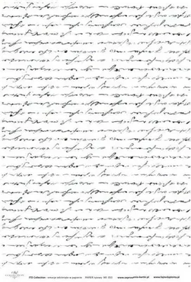 Produktbild von ITD Reispapier Decoupage Bastelpapier Softpapier Serviettentechnik, Handschrift R053