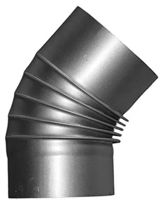 Obrázek produktu pro Kouřovod o průměru 130 mm s 45° ohybem, pevný