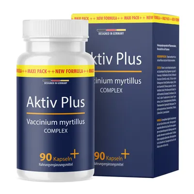 Produktbild von Aktiv Plus Kapseln | Bewährte Zutatenkombination - mit Pflanzenextrakten, Vitaminen und Mineralstoffen | 90 Kapseln Inhalt