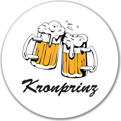 Produktbild von Huuraa Aufkleber Kronprinz Schützenfest 10cm rund Sticker Geschenkidee