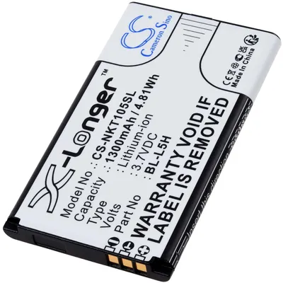 Produktbild von Akku kompatibel mit Nokia Typ BL-L5H