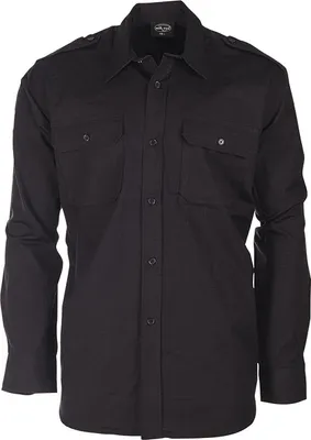 Produktbild von US Feldhemd Ripstop langarm schwarz, XL