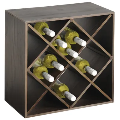 Obrázek produktu pro KESPER Police Na Víno 50 X 50 X 25 cm Tmavě Mořená 69244