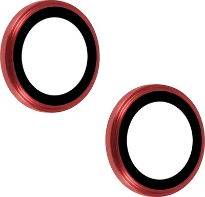 Obrázok produktu pre UNIQAccessory Ochrana objektívu iPhone 14 - Tvrdené sklo - Červená