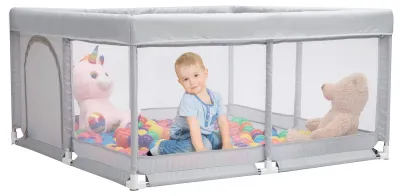 Productafbeelding van Babybox met Schuimbescherming en Ronde Ritsdeur voor Veilig Spelen