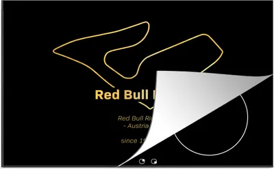 Produktbild von KitchenYeah© Herdabdeckplatte Red Bull Ring - Formel 1 - Rennstrecke , 80x52cm, Küche Deko, Glaskeramikkochfeld Herdabdeckung, Abdeckplatte fùr Kochfeld