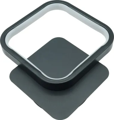 Zdjęcie produktu dla Kinkiet LED Clover czarno-biały 12W Neutralna biel 1200lm metal wym:22x22x5,5cm IP20 IdeaLED