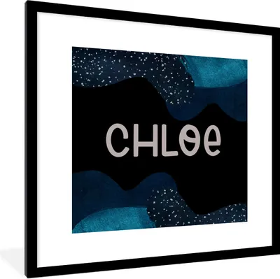 Produktbild von MuchoWow® Gerahmtes Poster Chloe - Pastell - Mädchen 40x40 cm - Poster mit Schwarzem Bilderrahmen Wandposter Rahmen Foto Bilder - Poster - Plakat im Rahmen