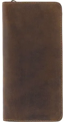 Zdjęcie produktu dla Visconti portfel damski skóra naturalna nubuk jasnobrązowy RFID 23x11 cm zamek